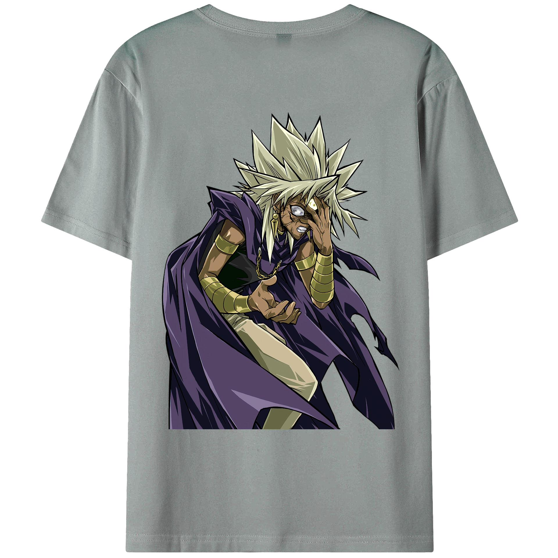 （画像用） 遊☆戯☆王 Yu-Gi-Oh! 綿100％ メンズ半袖Tシャツ（バックプリント） 通気性